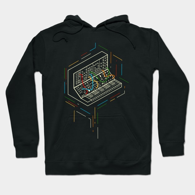 Modular Synthesizer Hoodie by Mewzeek_T